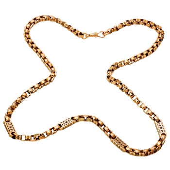 9ct gold 37.4g 26 inch unusual Chain